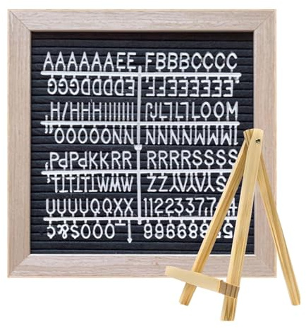 Letrero de letras, Tablero de mensajes de fieltro,Decoración de aniversarios de cumpleaños de moda, signo de letra cuadrada para el día de la madre, día de la escuela