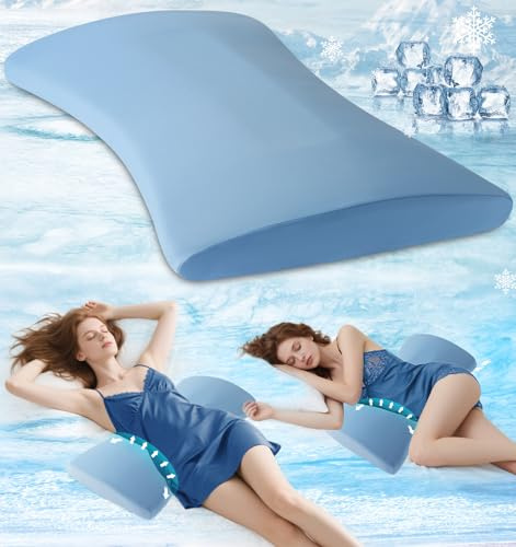 Cuscino di supporto lombare per alleviare il dolore alla schiena: cuscino lombare per dormire, cuscino in memory foam, cuscino rinfrescante per chi dorme sul fianco, sulla schiena e sullo stomaco