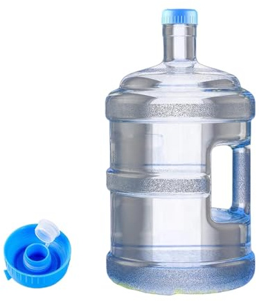 MERIGLARE Wasserspender Flasche Verdickter, Wiederverwendbarer Reine Wasserflasche, Mineralwasserflasche, Wiederverwendbare Plastikflasche, Tragbarer Wassereimer mit Henkel, 11.3 L
