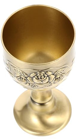 Mikinona Bicchiere Da Liquore Retrò in Rilievo Chic Bicchiere Da Vino Realizzato in Zinco Resistente All Uso Prolungato