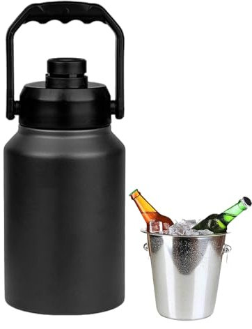 Seau à Glace | Seau de Stockage de Glace de 2 litres avec Poignée - Bouteille d'eau pour Maison Voyage Pique-Nique Camping BBQ