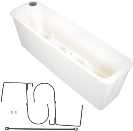BESTonZON Fioriera Da Rettangolare in Fioriere Da Esterno Per Balcone Veranda o Con Staffa Per Coltivazione Piante