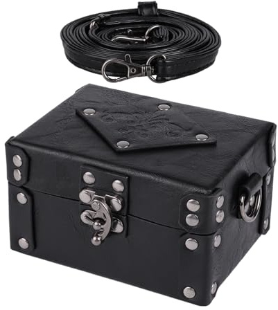 Boîte à bouteilles - Sangle réglable en cuir PU, boîte de rangement pour alchimie, récipient magique avec 12 bouteilles de potion à collectionner et à exposer | Accessoires de scène pour femmes hommes