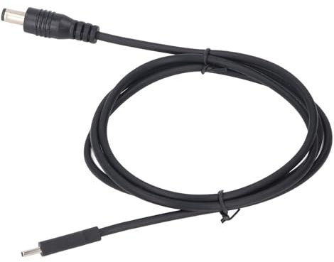 Hyuduo Cavo di Alimentazione CC Satellitare Rettangolare Uscita USB C a CC 100 W con Chip PD Intelligente per Mini Laptop Satellitari Altoparlanti HiFi Ufficio di Viaggio (2 m/6,5 piedi)