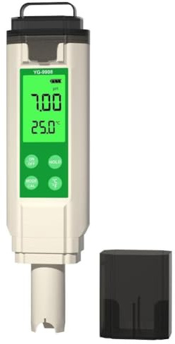 Testeur de qualité de l'eau 4 en 1 pour aquarium, aquarium, hydroponie – pH, EC, TDS, moniteur de température avec écran LCD
