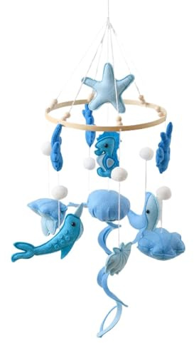 Giostrina per Culla Sviluppo Sensoriale Appendibile Calmante Sonno | Mobile Per Cameretta Appendibile Bambini Box Giochi Culla Camera Neonato Oggetti Foto Shower