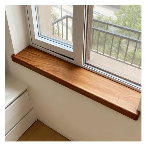 XILYZMO Fensterbank Aus Kiefer Massivholz, 18mm Fenstersims Verbreiterung & Abdeckung Nach Maß, Holz Treppenstufen & Wandregal, Für Erkerfenster