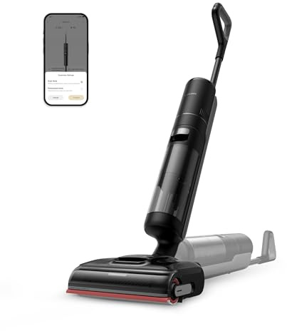 DREAME H15 Pro Aspirador en seco y Húmedo con Brazo Robótico GapFree AI DescendReach, Cobertura de Triple Borde, 21.000 Pa, Lavado de Cepillo a 100 °C, Secado a 90 °C en 5 min, Alcance Plano de 180°