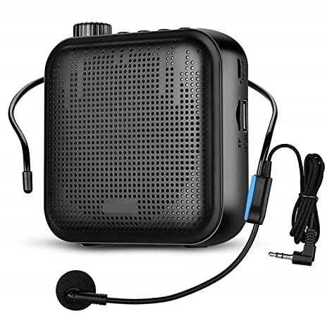 BINGNU Sprachverstärker, Sprachverstärker Megaphon Mini -Audio -Lautsprecher mit mikrofon wiederaufladbarem Ultraleicht for Lehrer