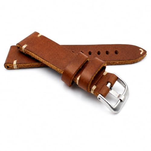 Sulla Rios1931 Vintage 18 19 20 22 24mm Rindsleder Uhrenarmband handgemacht in Deutschland