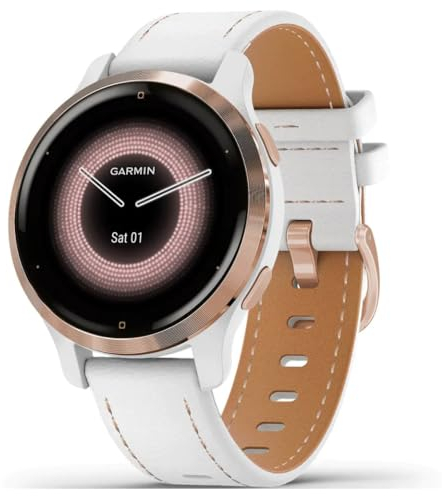 Garmin Unisex-Smartwatch Digital Akku One Size Weiß 32017152