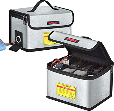 STARTRC Lipo Safe Bag Fireproof, 21.5 X 15 X 14cm, 21.5 x 15 x 14 cm, Pouch