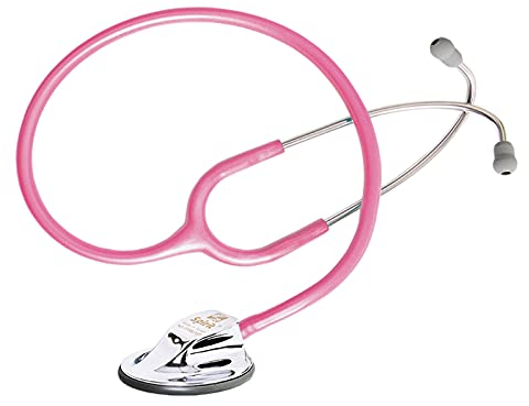 hongrenamz Professionelles Stethoskop mit Einzelkopf für Medizinische Kardiologie Säuglingsschwestern Arztpraxis Pädiatrie-Pearl pink||616