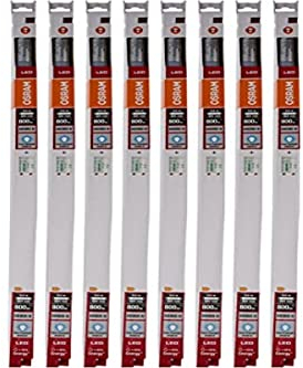 OSRAM LED Röhre Substitube Pure mit G13 Sockel, Länge: 0.6 Meter, Tageslichtweiß (6500K), 6.6W, Ersatz für klassische 18W-Leuchtstoffröhren, 8er-Pack