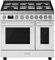 Smeg Portofino CPF92GMWH Dual Fuel Range Cooker - White - A/A Rated