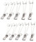 Binnan 10 Piezas Pinzas de Ropa Acero Inoxidable, Pinzas para Colgar Ropa, Pinza de Ropa de Metal Multifuncional para Toallas, Calcetines, Guantes