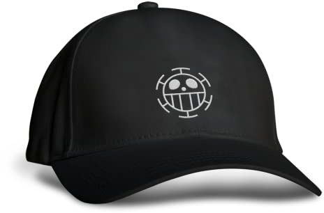 SMARTYPANTS Casquette de sport One Piece - Manga Anime japonais singe Luffy diable Fruit Chapeau de paille en caoutchouc King of The Pirates Grand Line Treasure Cadeau d'extérieur, Black Prime.,