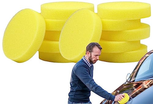 Applicator Pads | Car Detailing, Foam Wax Applicator, Polishing Pads Set | Car Hand Polishing Sponge for Colourful Car Paint, Car Wax Polishing Accessories Fulenyi