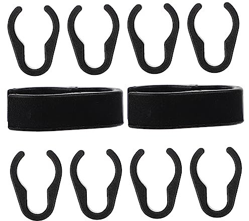 ABOOFAN Lot de 10 clips de câble universels pour microphone - En plastique - Support de câble métallique - Support de câble - Support de microphone - Support universel en plastique