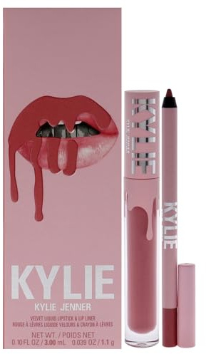 Kylie Cosmetics Velvet Lip Kit - 305 Harmony for Women - 2 Pc 0.10 oz Velvet Liquid Lipstick, 0.03 oz Lip Liner
