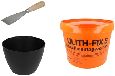Ulith-Fix 5 Schnellmontagezement 15 kg inkl.Spachtel + Gipsbecher