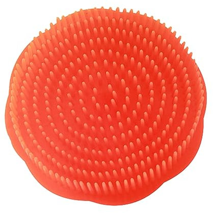 Hair Brush Exfoliator Brush Dandruff Cleaning Brush Flexible Scalp Massager Brush Shower Scalp Shampoo Brush For Home Office Travel Curl Products for Curly Hair Kids (Red, One Size)