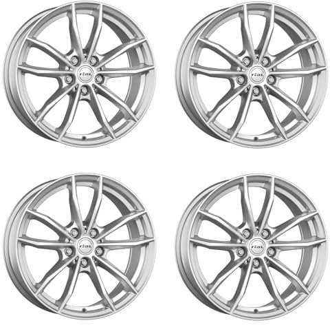 4x Rial Felgen Alufelgen X12 7.0Jx16 ET52 5x112 polar-silber kompatibel mit MINI/BMW Clubman One Cooper One Cooper