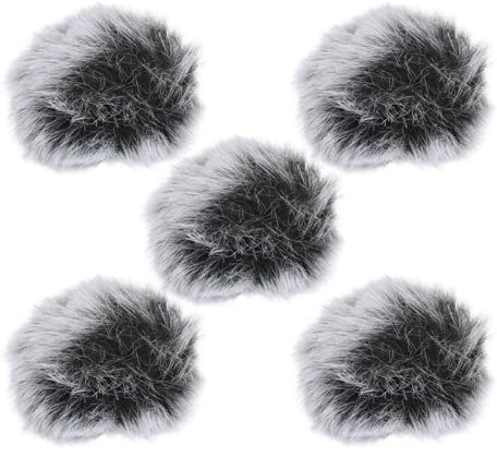 BESTonZON 5pcs Professional Microphone Protector Windproof Plush Covers Microphone Case Mic Windproof Cover
