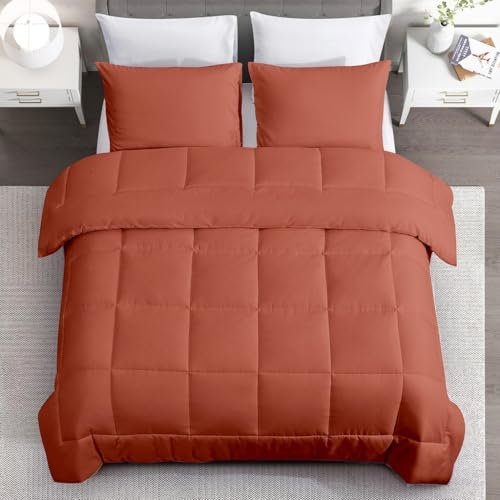 Wintersteppdecke, Verdickte Superweiche Steppdecke, 228 * 228Superwarme Lammwolldecke, Doppelseitiger Samtkern Der Bettdecke, Herbst FrüHling PlüSch Decke, FüR Winter Doppelbett(Orange,228 * 228cm)