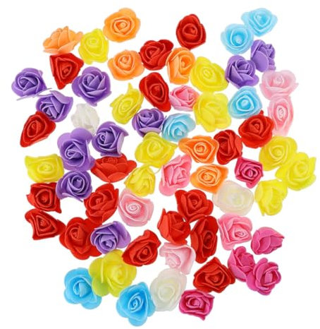 HOLIDYOYO 100stücke Kunstrosen Aus Bunte Kunstblumen Für Hochzeiten Bastelarbeiten Und Dekorationen Realistische Langlebige Rosen Für Brautsträuße Und Tischdekoration