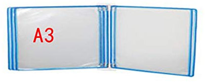 Wand-Dokumenten-Organizer, Dokumentenhalter A3 mit 5 Paneelen und 10 Taschen 45 * 32 * 4,5 cm(H)