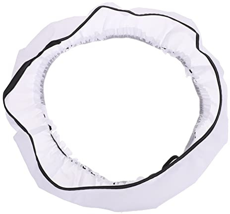 Tofficu Faltbarer Ringlichtdiffusor Leichtgewichtiger Blitzdiffusor aus Nylon Weiß für Ringlicht und Fluoreszierende Blitzlampen für Produktfotografie
