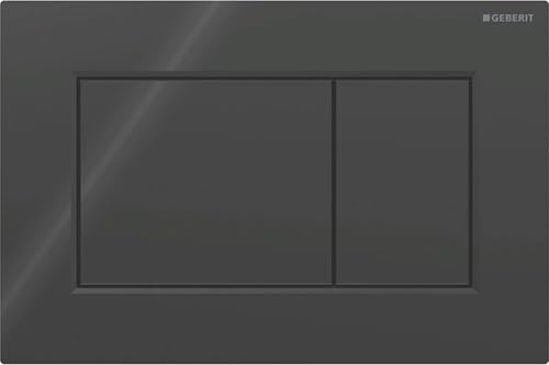 Geberit Sigma 01 Drückerplatte Square Schwarz Hochglanz für Sigma Spülkasten 8cm (UP720) und 12cm (UP320)