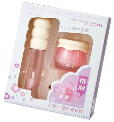 Koreanische Stile Lippenpflege Feuchtigkeitsmaske Mit Glanz Set Reparierender Balsam Für Trockene Lippen Feuchtigkeitscreme Über Nacht Lippenpflege Set Für Tag Und Nacht