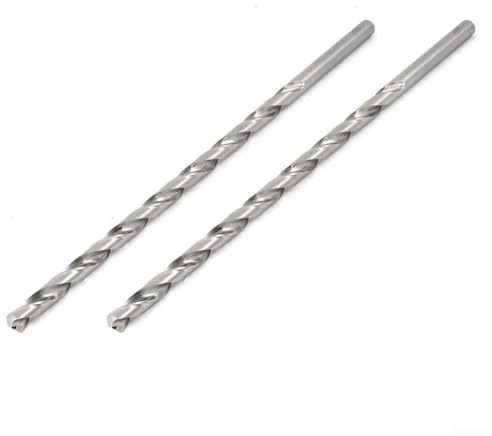 Lot de 2 forets de 300 mm, extension HSS pour bois, plastique, aluminium, outil pour plusieurs applications de perçage, design (10 mm)