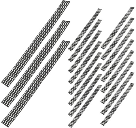 CONGARTENO Lot de 20 Bandes de Protection Adhésives Noires pour Bords de Raquettes de Tennis de Table, Bande Élastique Professionnelle Anti-Usure, Accessoire Sportif pour Entraînement