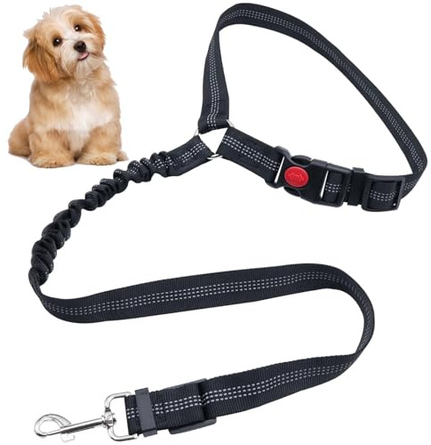 GFGJYK Cintura di Sicurezza per Cani per Ford ST Line 2012-2023, Guinzaglio Auto Robusto, Ammortizzante e Regolabile per Il Trasporto Sicuro Dell'animale,A