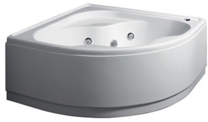 1 PZ VASCA ANGOLARE CON IDROMASSAGGIO E PANNELLO MOD. AMBRA cm. 140 x 140 NextradeItalia Mod.FERX.DIAENE-IAERN