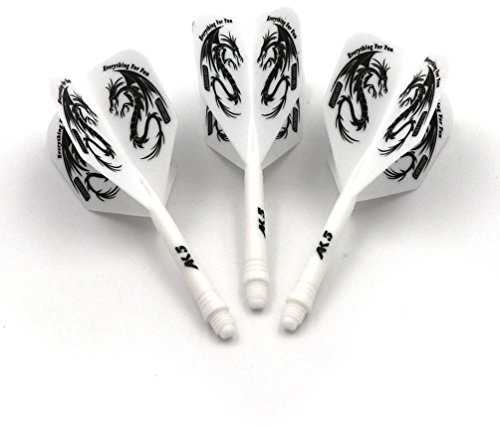 CUESOUL ROST Personalisierte integrierte Dartschäfte & Dart Flight, 3er-Set | Flexibel & langlebig fürs Training, integriertes Design, Klar und rein, Einzigartiges Muster, Exquisit, Farbenfroh, Geschenk