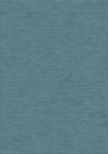 VERBATEX Alfombra PIE DE Cama Medida 80x125 cm Azul Modelo FARASHE-480