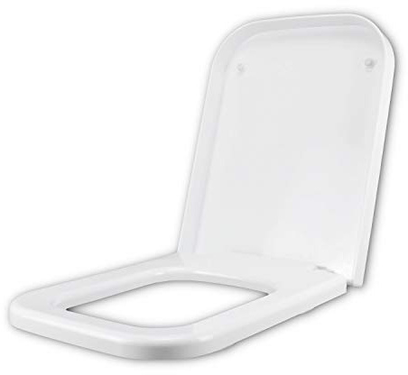 Copriwater per NERO CERAMICA ALISEO come ORIGINALE TERMOINDURENTE BIANCO cerniera inox normale o rallentata soft close