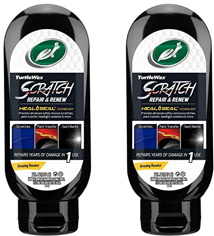 Turtle Wax 50935 Scratch Repair & Renew, 2-Pack: Car Paintwork Restorer and Scratch Repair Kit for Light to Minor Scratches, Swirls, Water Spots - Protects & Blends with Heal & Seal Technology
