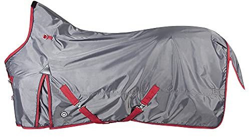 PFIFF 102832 Regendecke 'Highneck' mit Fleecefutter, grau-pink 145