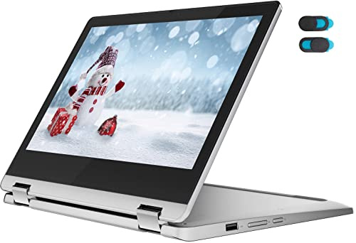 Lenovo Chromebook Flex 3 11 MTK 2 en 1 11.6 pantalla táctil Chromebook, MediaTek MT8183, memoria de 4 GB, memoria flash eMMC de 32 GB + accesorio YSC (gris ártico)