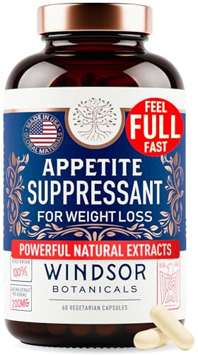 Appetite Suppressant for Weight Loss - Garcinia Cambogia Weight Loss Pills, White Kidney Bean Extract, Artichoke, Glucomannan - Hunger & Craving Suppressant, Metabolism Booster - 60 Veggie Diet Pills