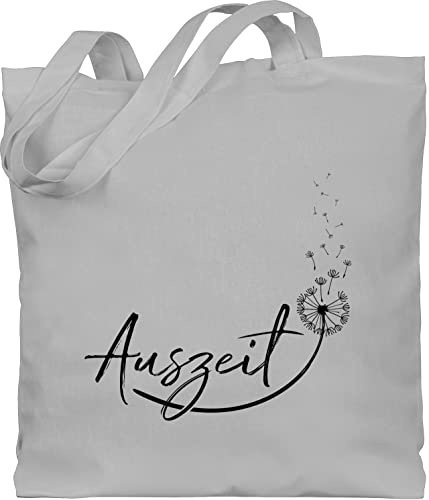 Shirtracer - Baumwolltasche - Sprüche Statement - Auszeit Entspannung Relaxen Pusteblume