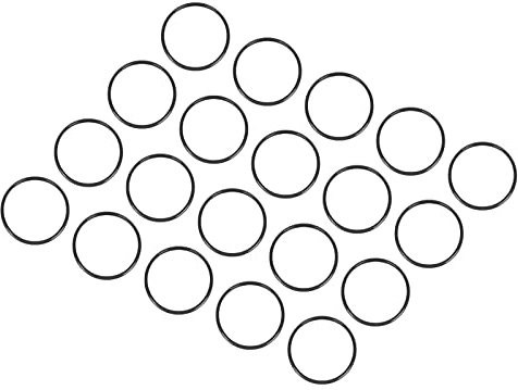 QUARKZMAN Nitrile Gomma O-Ring 20mm x 18mm x 1mm Guarnizioni di Tenuta Anelli Rubinetti Rotondo Guarnizione Rondella per Rubinetto Idraulica Riparazione Sigillatura Connessione, 20 Pezzi