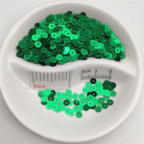 3mm 4mm 5mm 6mm 8mm Flat Round PVC Sequin Paillette Sewing Craft Wedding Decoration Dress Shoe Cap DIY Wholesale-Dark Green,6mm 720pcs 10g
