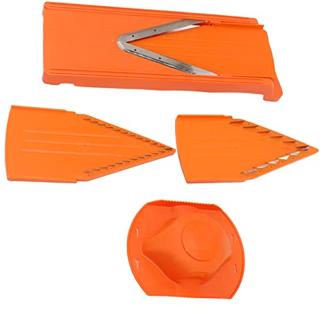 Cortador De Mandolina Con Hoja En V, Cortador Manual De Verduras, Rebanador De Alimentos, Hoja De Acero Inoxidable, Con Protector De Mano, Para Triturar Zanahorias, Patatas, Utensilio De Cocina Esenci