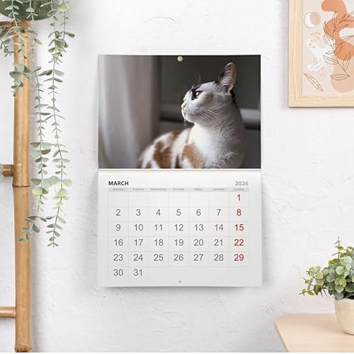 Wanapix | Calendario Personalizado 2026 | En Español | Calendario 2026 Pared con Varias Fotos | Con Agujero Perforado para Colgar | 32 x 45 cm | 100% Personalizado